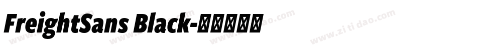 FreightSans Black字体转换